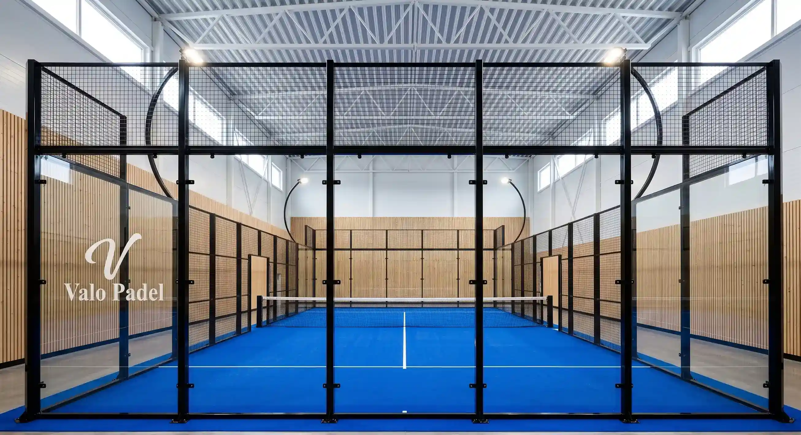 The Heritage Classic court system seamlessly adapted into a luxury timber and wood-paneled interior private club format