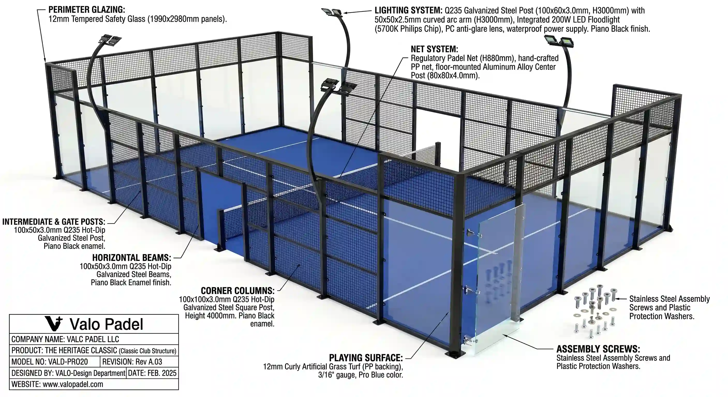 The Heritage Classic 3D structural specifications blueprint